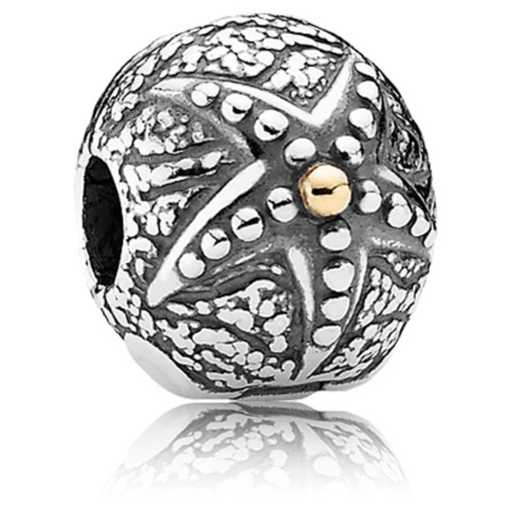 PANDORA Starfish 14K Gold/Silver Clip (2013)